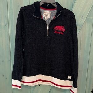 Roots cabin quarter zip size L women’s EUC